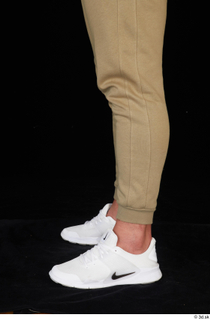 Grigory brown sweatpants calf dressed sports white sneakers 0003.jpg